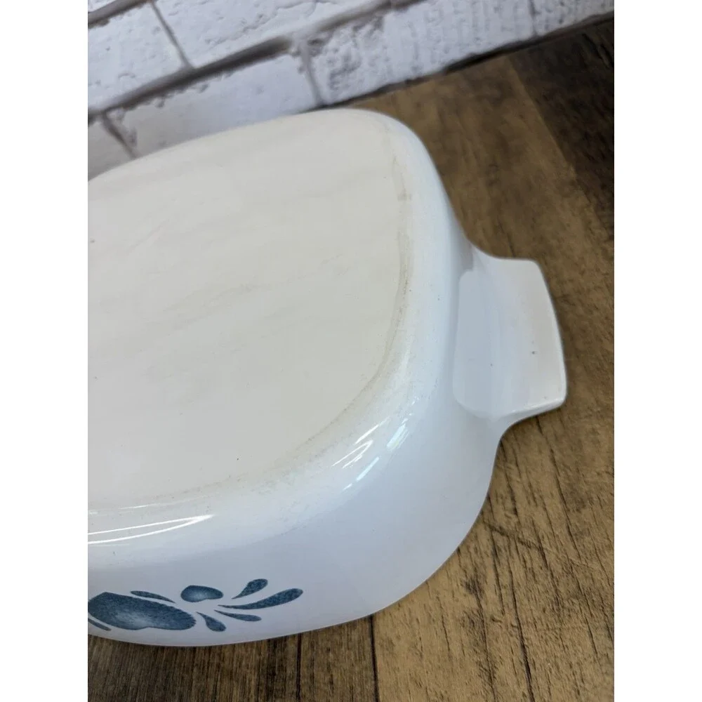 CORNING WARE BLUE HEARTS 2 Qt Casserole Dish A-2-B With Lid Near Mint